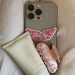 Angel Hold Plushie Sticker Angel Hold Plushie Sticker on phone with sweetheart clip and angel hold styling cream