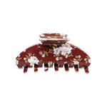 Big Effing Clip in Brown Floral Big Effing Clip in Brown Floral