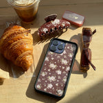 Big Effing Clip in Brown Floral Big Effing Clip in Brown Floral with Brown Floral Wildflower Phone Case