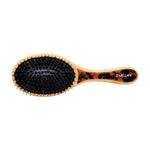 Flat Brush in Tortoise Flat Brush in Tortoise bristle view