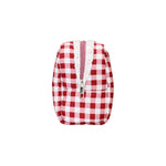 Gingham Pouch in Cherry Kiss Gingham Pouch in Cherry Kiss side view