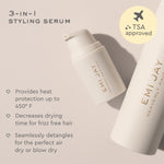 Heavenly Hair Milk™ 3-in-1 styling serum TSA Approved
Provides heat
protection up to 450° F
Decreases drying time for frizz free hair
Seamlessly detangles
for the perfect air dry or blow dry