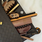 Hair Pin in Tortoise Assorted Emi Jay hair care, accessories, and styling tools in purse.