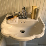 Mini Boar Bristle Brush in Lemon Sugar mini boar brush in lemon sugar sinkside with heavenly hair milk