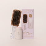 Sweet and Sleek Styling Gift Set in Snow Sugar Sweet and Sleek Styling Gift Set in Snow Sugar standing with open Angelstick