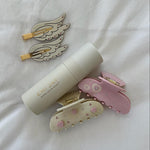 Popstar Clips in Dove Wing aura hair mist with accessories