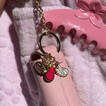 Aura Hair + Body Mist™ Keychain closeup of charms
