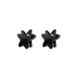 Baby Star Clip Set in Black Tinsel Baby Star Clip Set in Black Tinsel angled view