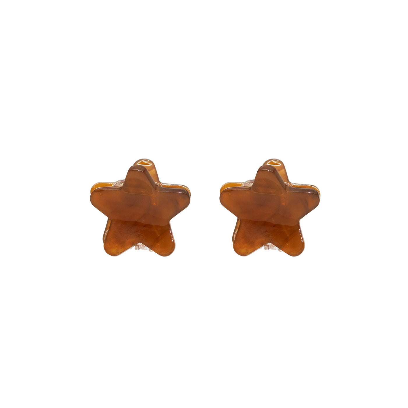 Baby Star Clip Set in Gingerbread