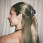 Big Effing Clip in Afterglow model wearing Big Effing Clip in Afterglow in hair