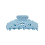 Big Effing Clip in Blue Fleur Eyelet Big Effing Clip in Blue Fleur Eyelet