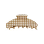 Big Effing Clip in Gingerbread Gingham Big Effing Clip in Gingerbread Gingham