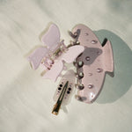 Big Effing Clip in Pink Pearl Big Effing Clip in Pink Pearl with Bow Clip + Popstar Clip