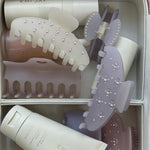 Big Effing Clip in Twilight Angel assorted emi jay hair care and accessories in vanity case