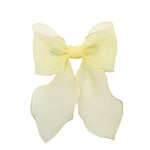 Bow Barrette in Pale Yellow Bow Barrette in Pale Yellow