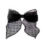 Bow Barrette in Sheer Noir Bow Barrette in Sheer Noir