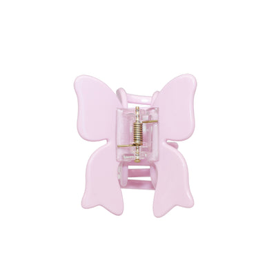 Bow Clip in Puff Pink