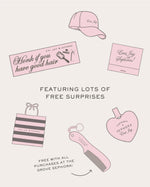 featuring lots of free surprises
free gifts with purchase at grove sephora