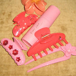 Hair Pin in Lychee Baby assorted emi jay hair accessories with aura hair + body mist in lychee baby