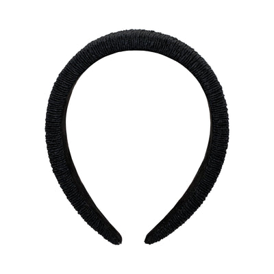 Halo Headband in Black Ruffle