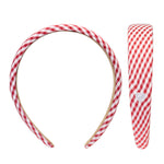 Halo Headband in Cherry Gingham Halo Headband in Cherry Gingham front and side view