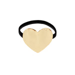 Heart Hair Tie in Gold Tiara Heart Hair Tie in Gold Tiara
