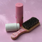 Mini Boar Bristle Brush in Lychee Baby Mini Boar Bristle Brush in Lychee Baby with Angelstick and Aura Hair + Body Mist in Lychee Baby
