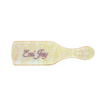 Custom Mini Boar Bristle Brush Custom Mini Boar Bristle Brush in Lemon Sugar with Emi Jay