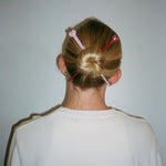 Pin Up Sticks in Mulled Wine model wearing Pin Up Sticks in Mulled Wine in hair