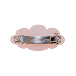 Ponytail Barrette in Pink Cloud back view of Ponytail Barrette in Pink Cloud