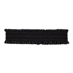 Ruffle Headband in Noir Ruffle Headband in Noir