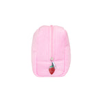 Soleil Pouch in Strawberry Terry side view Soleil Pouch in Strawberry Terry