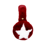 Sugar Muffs in Red Currant Sugar Muffs in Red Currant side view with EJ charm