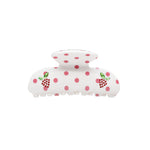 Sweetheart Clip in Coconut Berry Dot Sweetheart Clip in Coconut Berry Dot