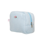 Terry Pouch in Airy Blue Sweet Like Honey Pouch in Airy Blue side view