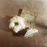 Tutu Scrunchie in Whipped Cream Tutu Scrunchie in Whipped Cream with Big Effing Clip