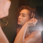 Popstar Clips in Aura model wearing Popstar Clips in Aura in hair