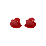 Baby Heart Clip Set in Cherry Kiss Baby Heart Clip Set in Cherry Kiss