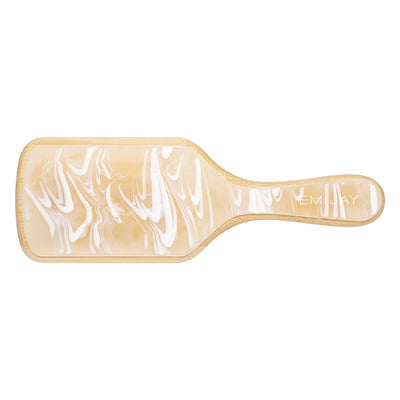 Bamboo Paddle Brush in Leche