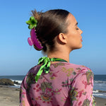 Big Effing Clip in Blossom model wearing Big Effing Clip in Blossom