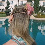 Big Effing Clip in Cosmic model wearing Big Effing Clip in Cosmic in hair