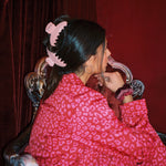 Big Effing Clip in Cupid model wearing Big Effing Clips in Cupid in hair