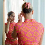 Big Effing Clip in Hibiscus Honey Francesca Aiello wearing Big Effing Clip in Hibiscus Honey