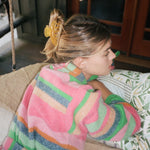 Big Effing Clip in Honeycomb Wearing Big Effing Clip in Honeycomb in hair