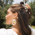 Big Effing Clip in Limoncello model wearing Big Effing Clip in Limoncello