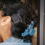 Big Effing Clip in Space Cowboy closeup of Big Effing Clip in Space Cowboy in hair