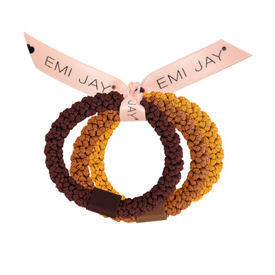Butter Toffee Knit Hair Ties 3-Pack