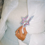 Ice Princess Clip In Sweet Cloud Ice Princess Clip In Sweet Cloud clipped to jacket