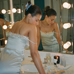 Mariposa Clip in Sweet Cloud model wearing Mariposa Clip in Sweet Cloud