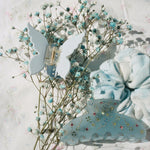 Tie Dye Pointelle Scrunchie in Sky Tie Dye Pointelle Scrunchie in Sky